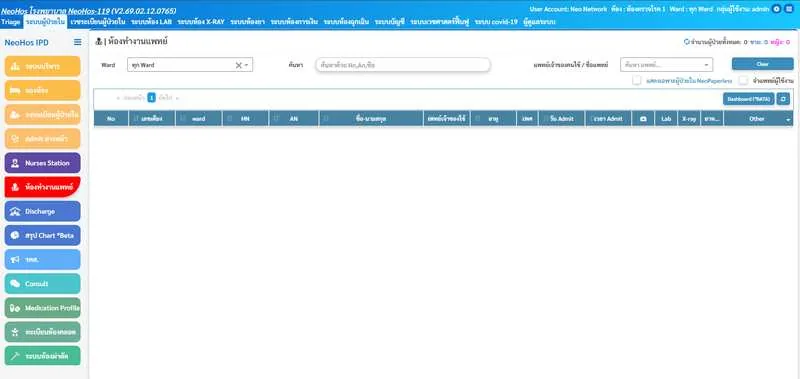 NeoHos ห้องทำงานแพทย์